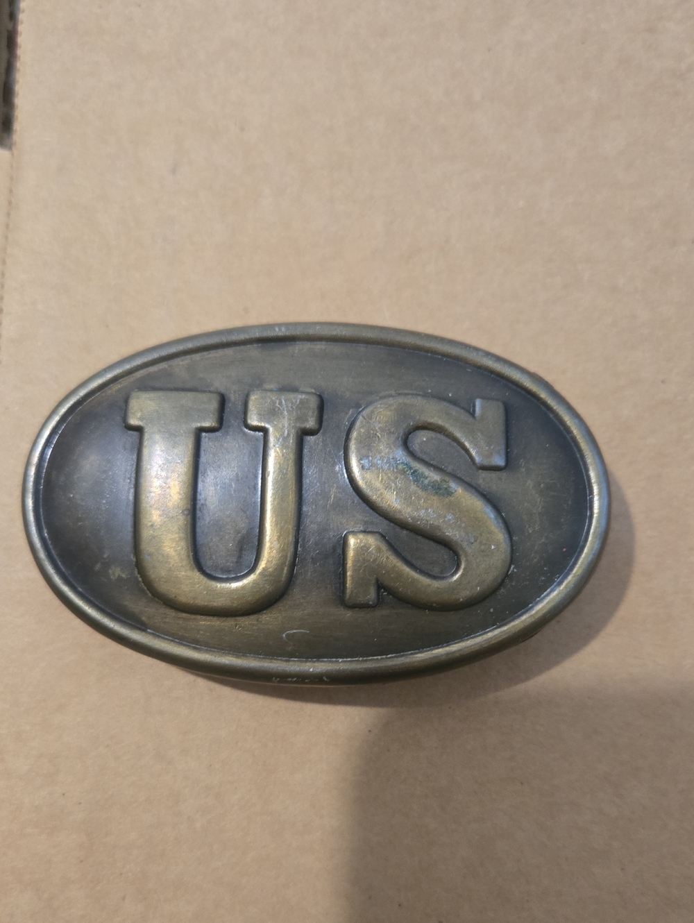 Antique Brass US Oval Buckle